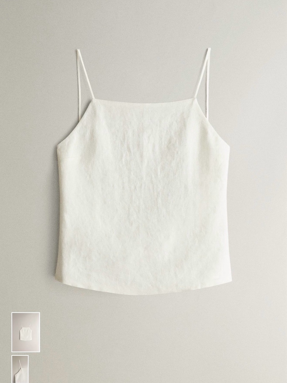 Zara Linen Strappy Top